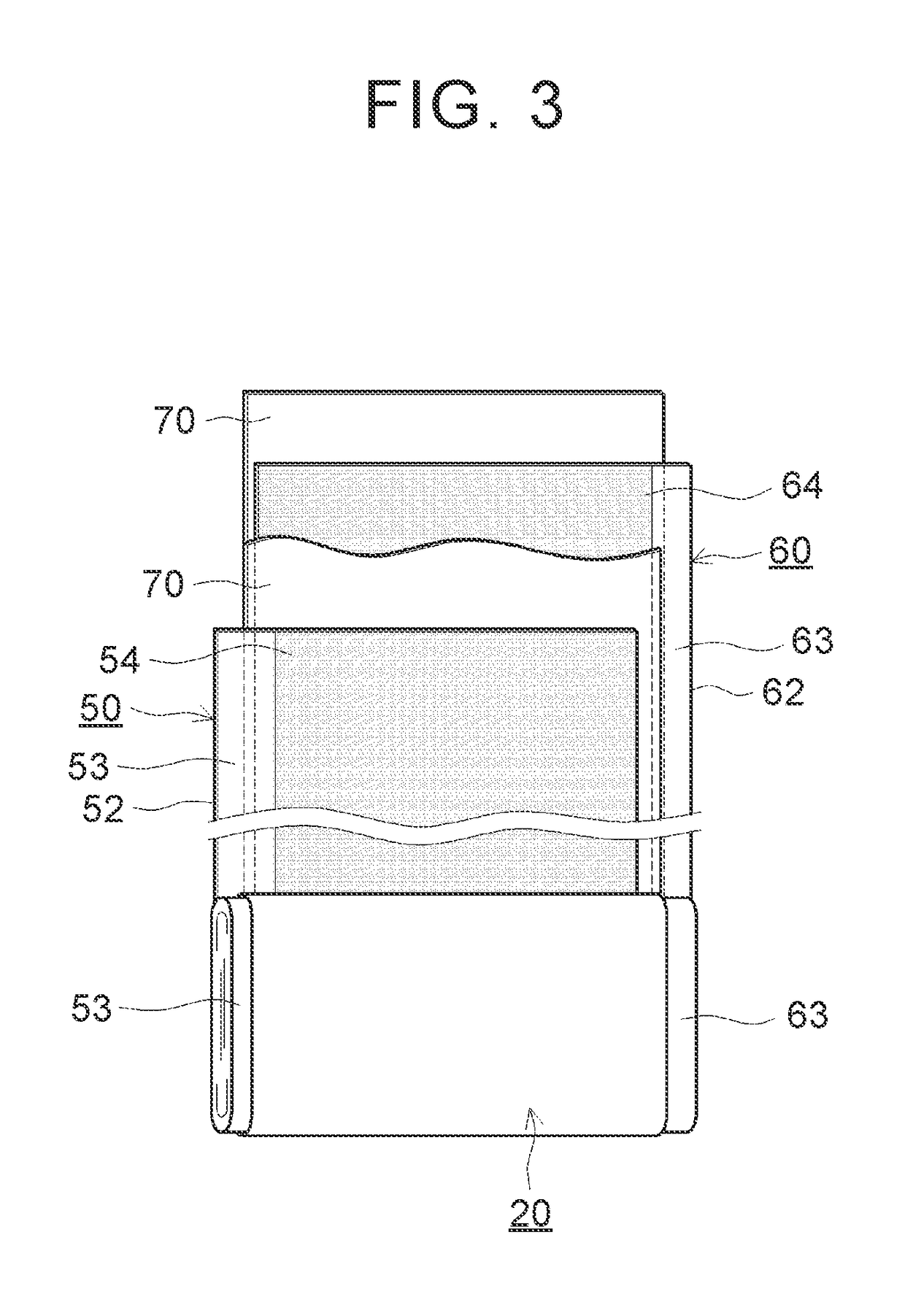 Battery comprising insulative films