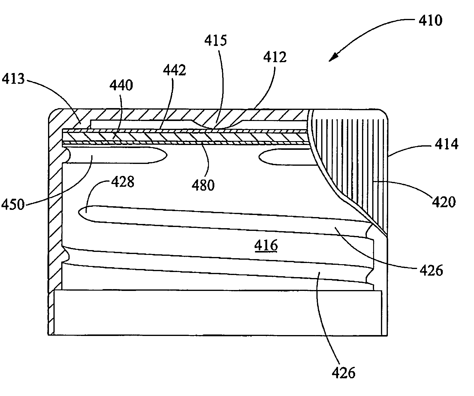 Closure for a retort processed container having a peelable seal