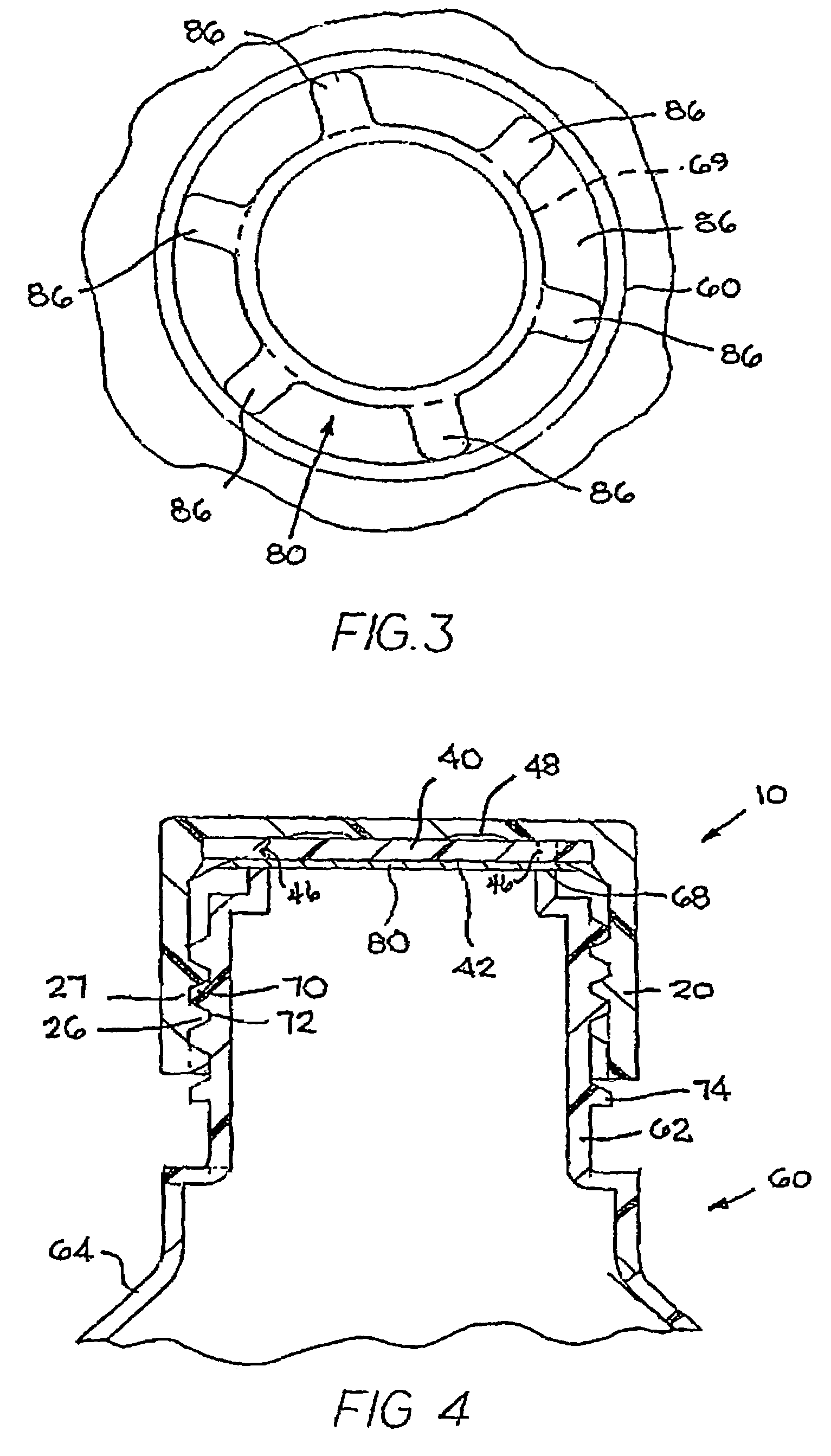 Closure for a retort processed container having a peelable seal
