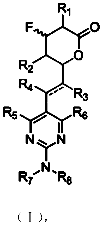 Multi-substituted pyrimidine statin fluorine-containing derivatives and uses thereof