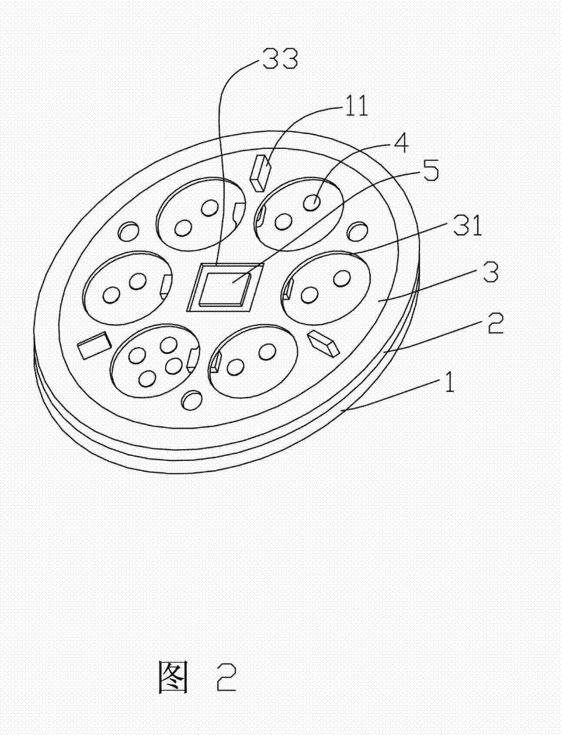 Packaging structure for light emitting diode light source