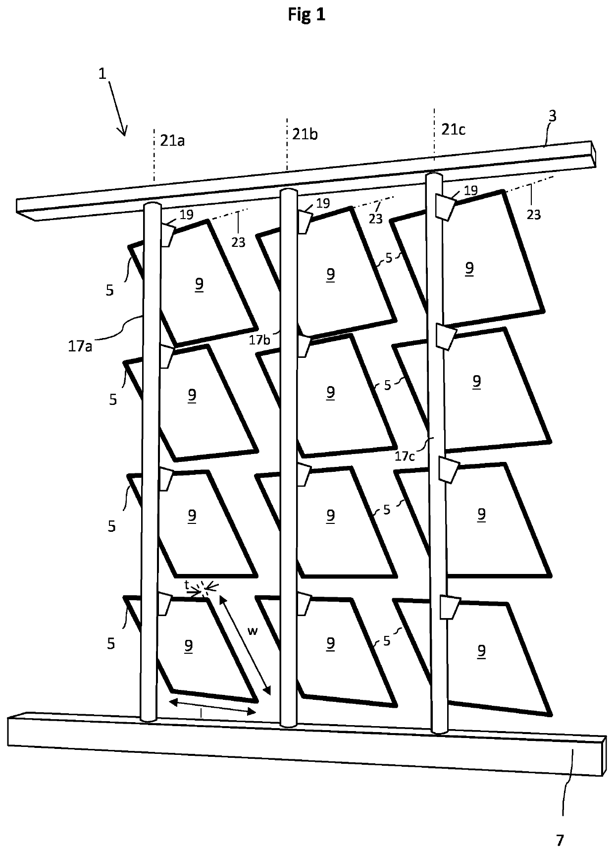 Solar shading module, glazed structure, building, and method of operating a solar shading module
