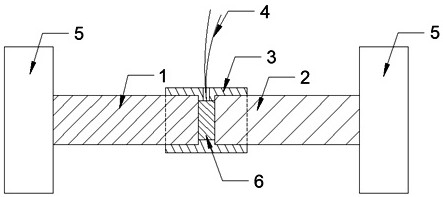 A method for hot-pressing preparation and performance testing of heterogeneous metal composite block materials