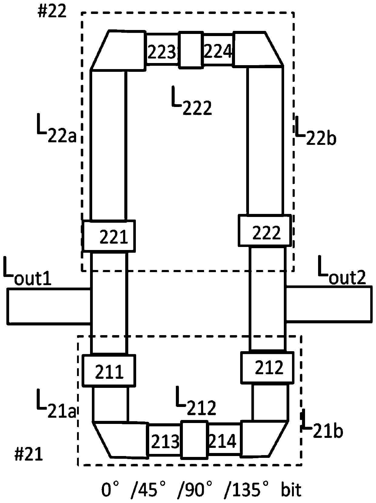 Mixed phase shifter based on MEMS switch
