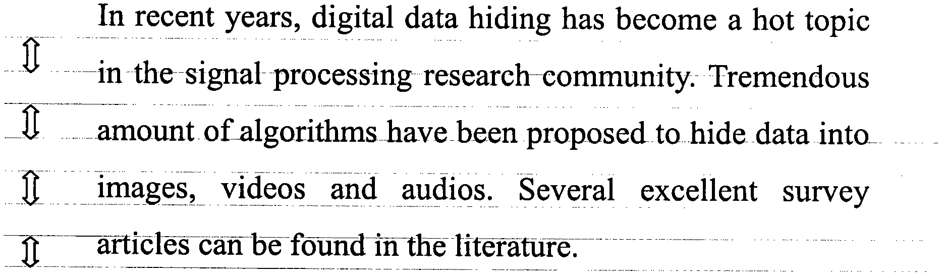 Anti-printing and scanning watermark algorithm for two-value text image based on row space and word space