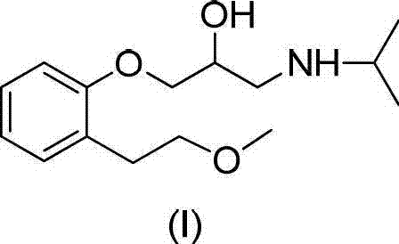 Preparation method of related substance E of metoprolol