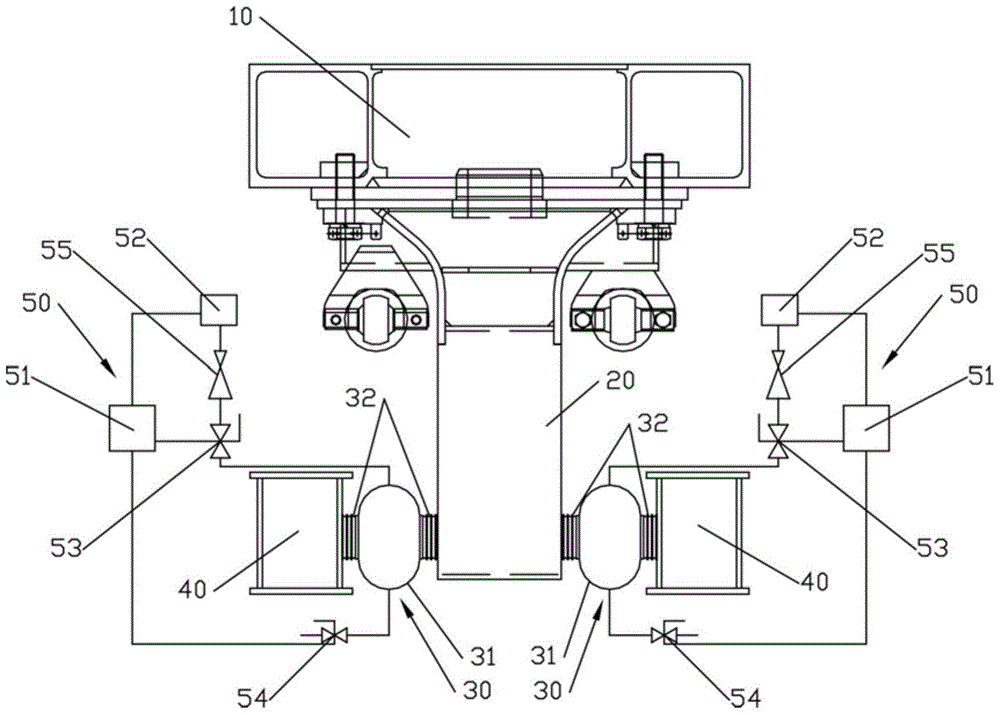 Railway vehicle bogie traction device