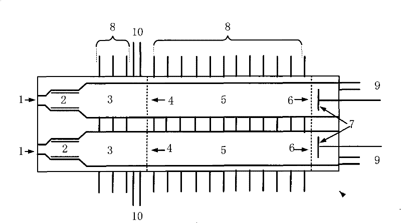 An array type ion transfer tube