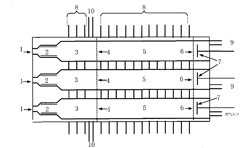 An array type ion transfer tube