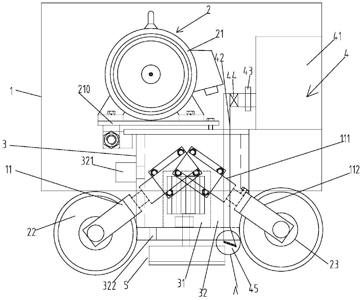 Plastering construction method for large-area carborundum wear-resistant ground by driving type machine