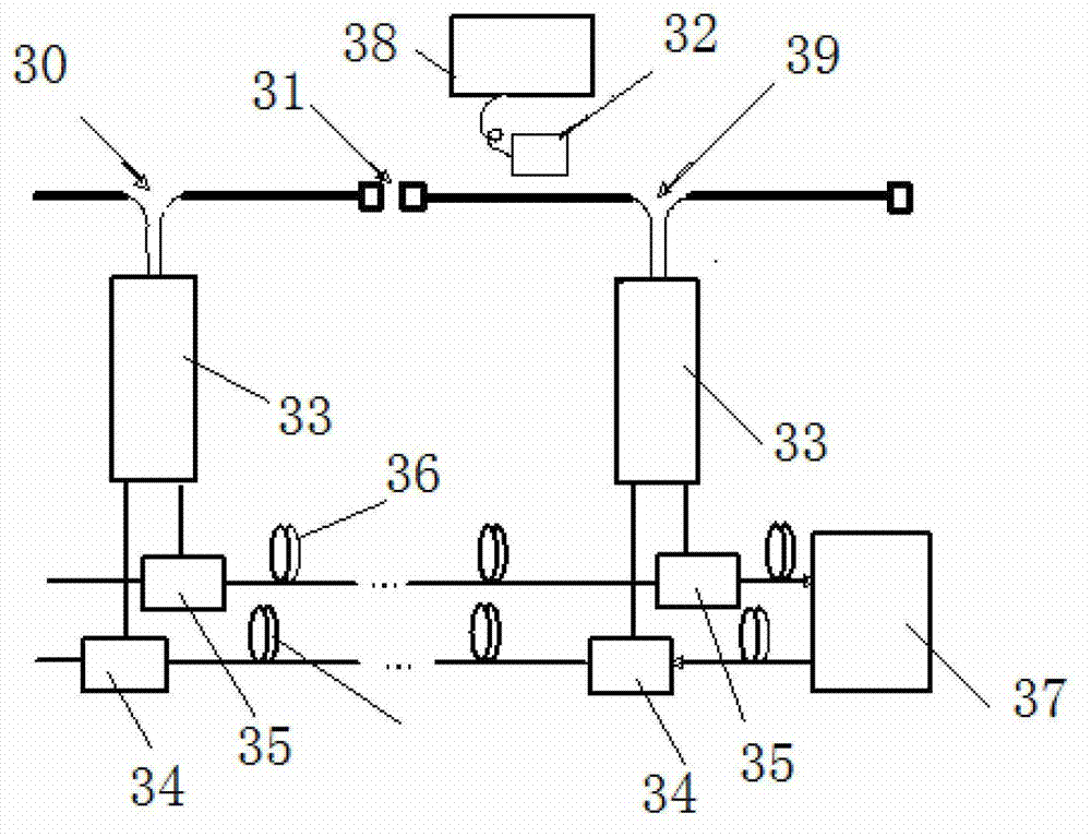 Safe running method and system based on intelligent optical fiber sensing technology and E-shaped and reverse E-shaped leaky coaxial cables