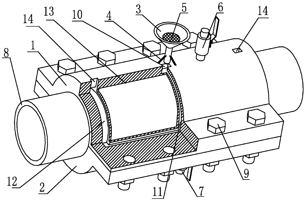 A quick plugging device for oil and gas pipeline