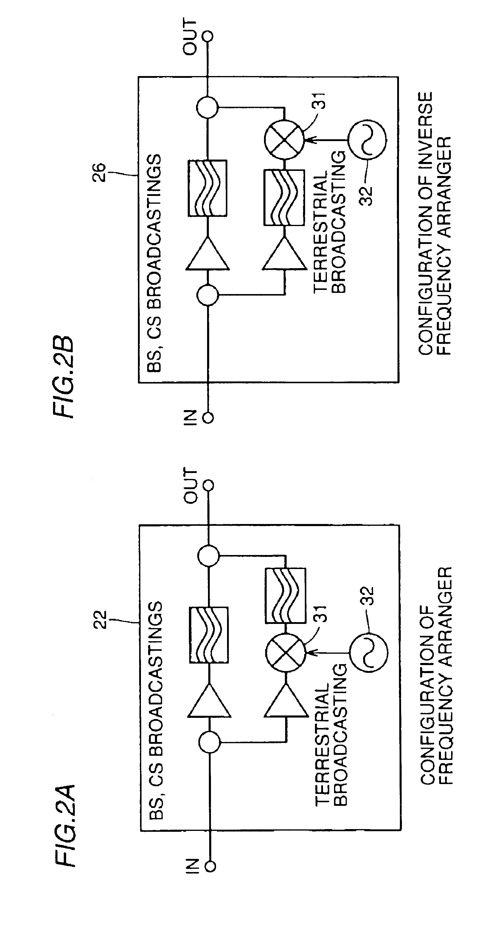 Milliwave transmitting device, milliwave receiving device and milliwave transmission and reception system capable of simplifying wiring of a receiving system of terrestrial broadcasting service and satellite broadcasting service