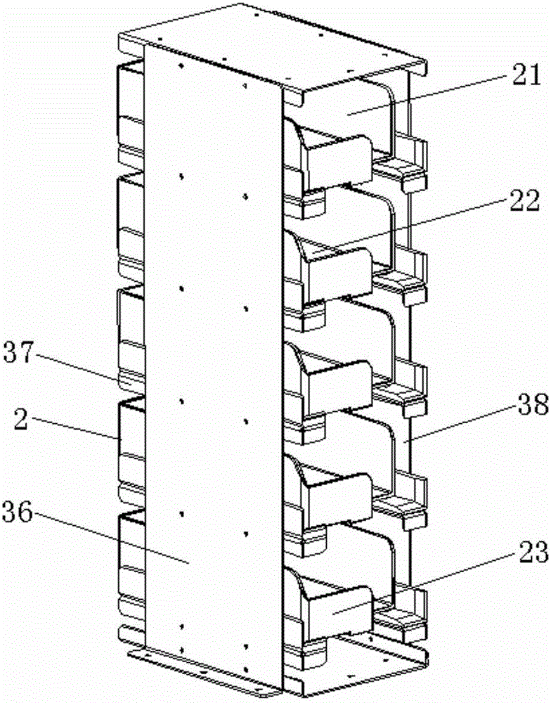Standing cabinet matrix type multi-medium automatic storing and taking device