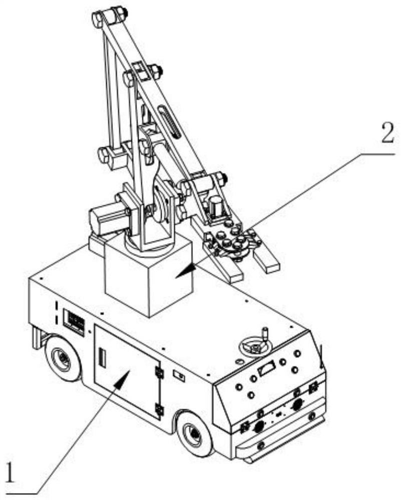 Logistics clamping machine capable of adapting to carrying various goods