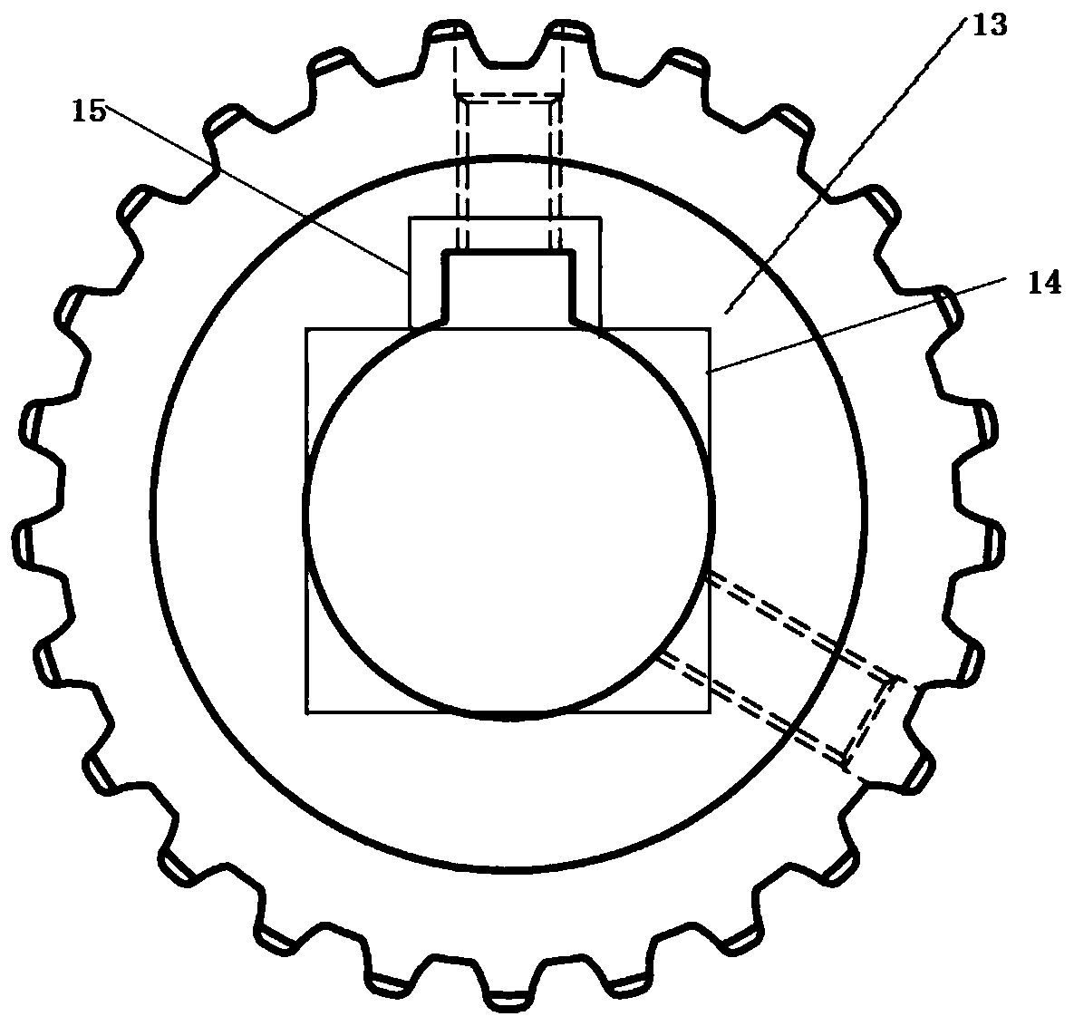 Anti-ignition gear and magnetron sputtering coating device