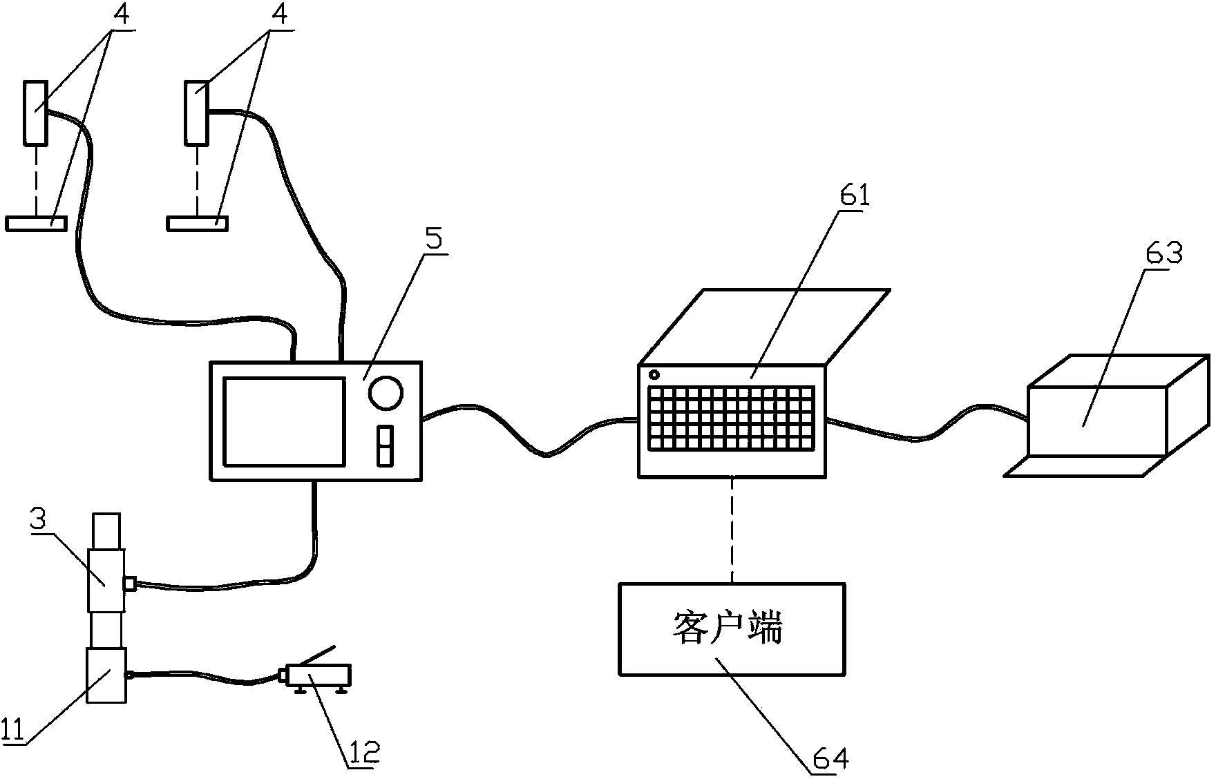 Railroad sleeper detection data acquisition device and system