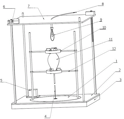 Pear-shaped separating funnel cleaning device