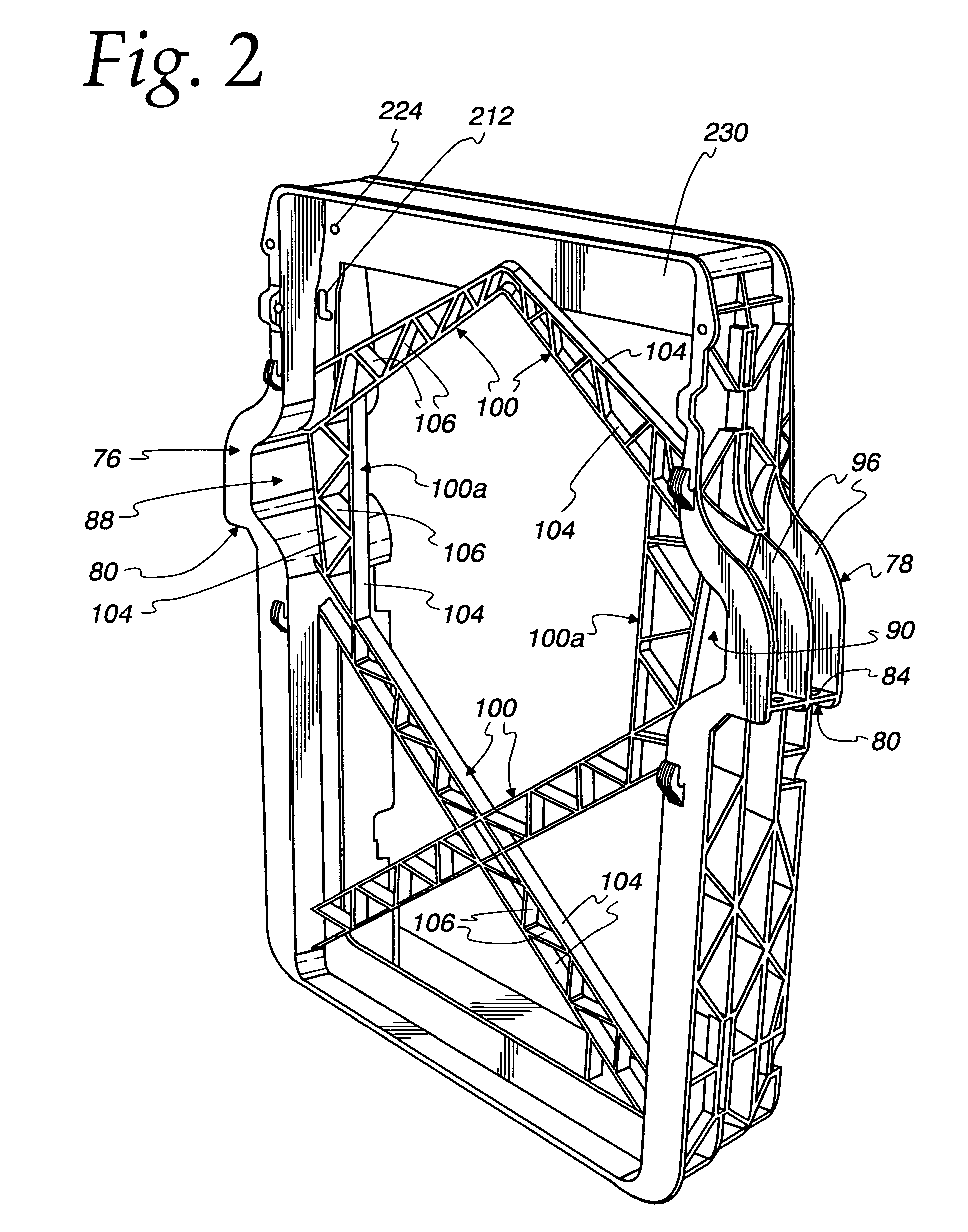 Frame for multiple vehicle heat exchangers