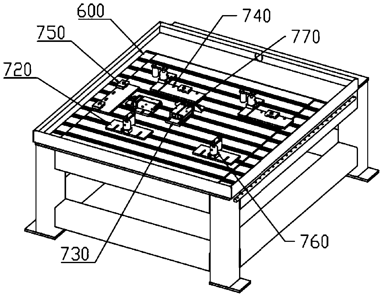 Frame outer corner chamfering device