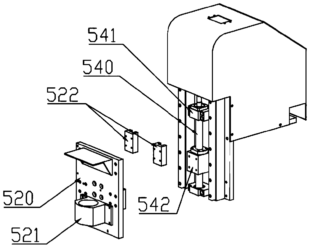 Frame outer corner chamfering device