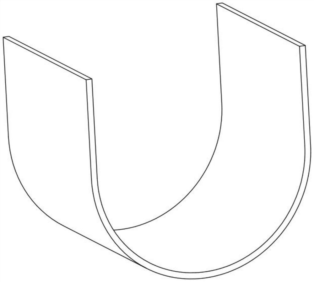 Titanium alloy U-shaped part viscous medium room-temperature forming method