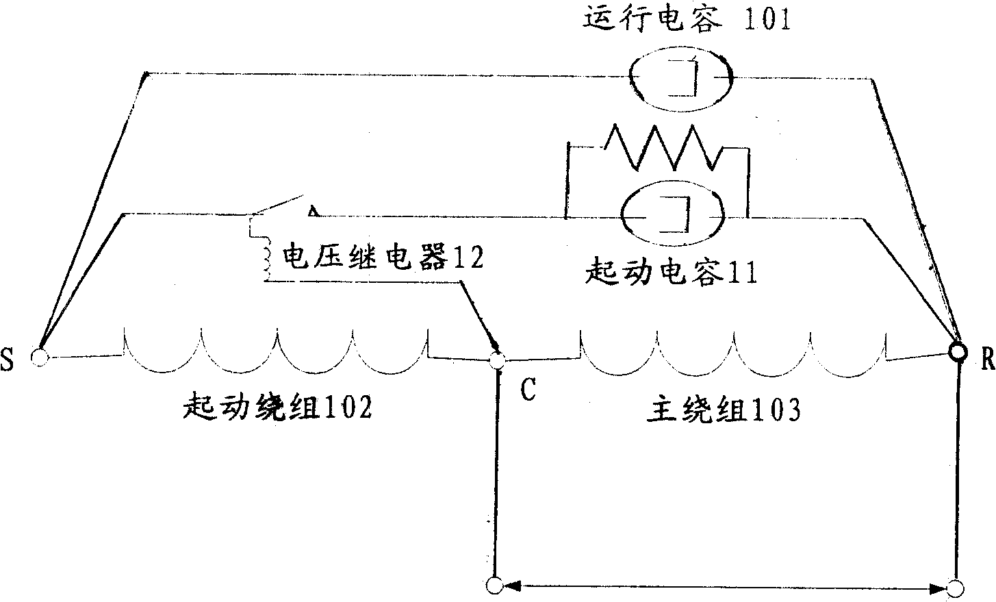 A soft starter for single-phase motor and single-phase motor with same