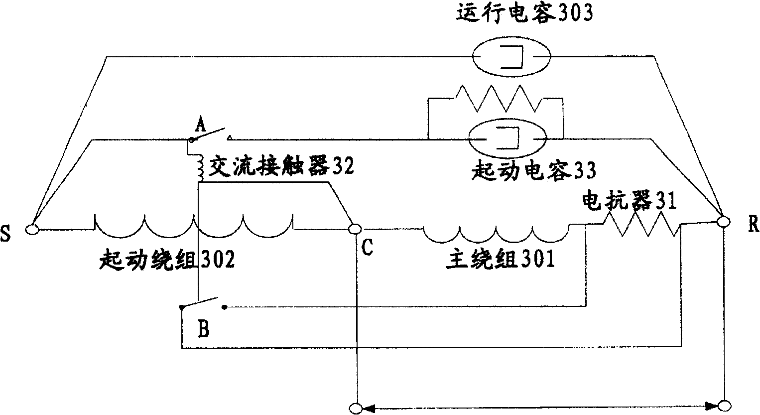 A soft starter for single-phase motor and single-phase motor with same