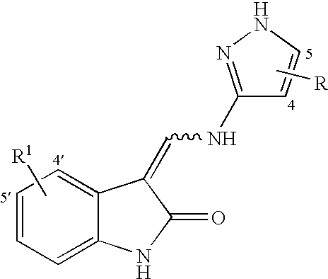 3-(heteroarylamino)methylene-1, 3-dihydro-2H-indol-2-ones as kinase inhibitors