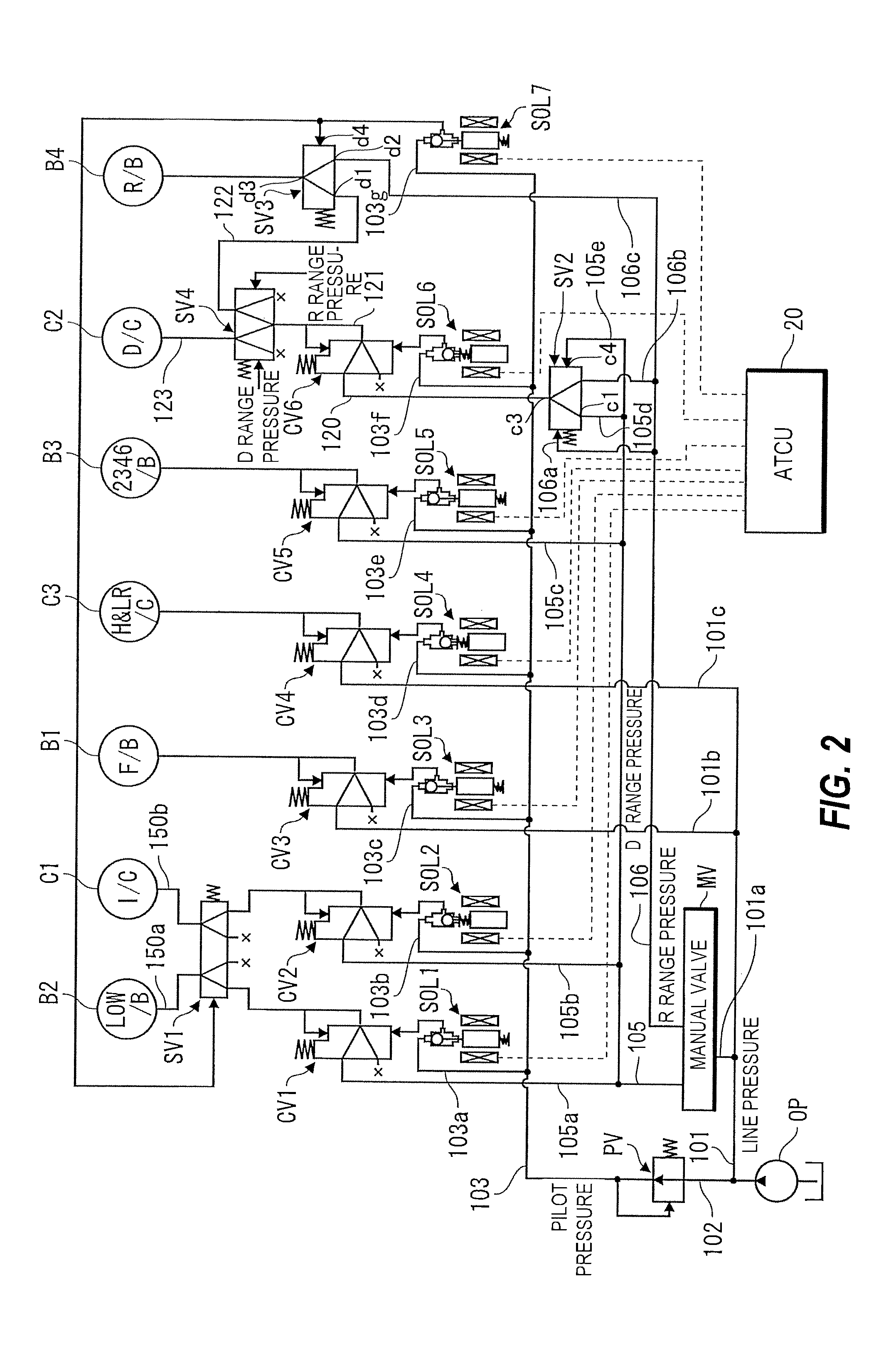 Control device and control method for automatic transmission