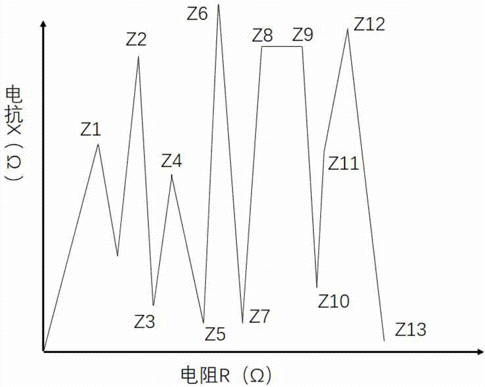 Biological tissue electrical impedance characteristic parameter abnormity detection method