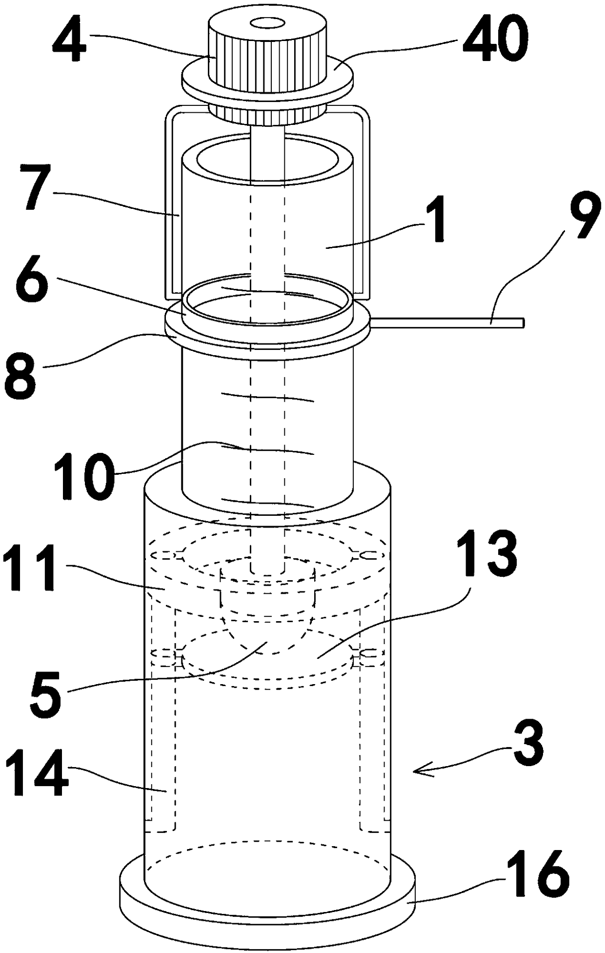 Anti-spattering bone grafting instrument and using method thereof