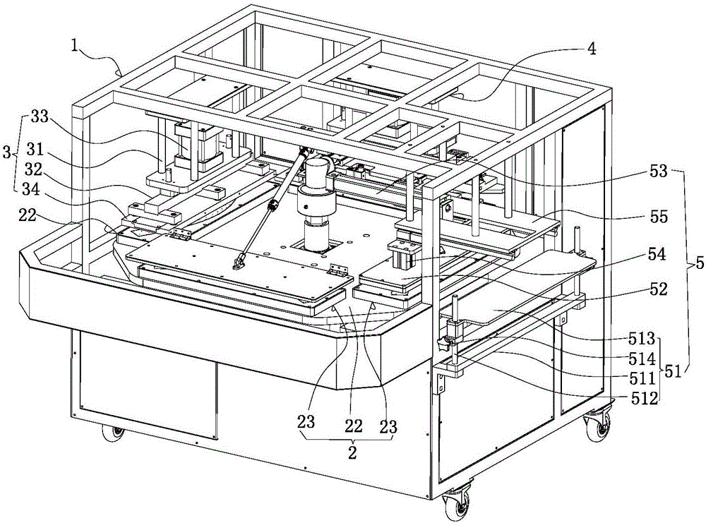 Full-automatic trouser-bottom folding and ironing machine