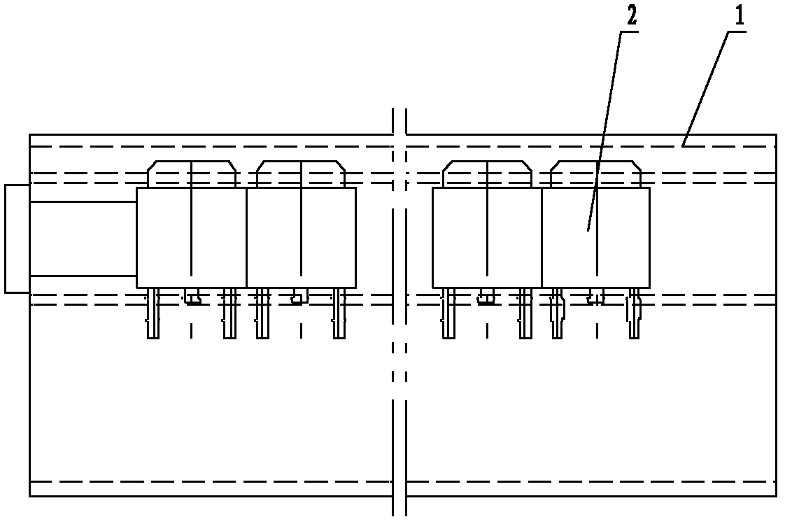 Automatic tabulating device for punching and forming lead frame with material tube expansion mechanism