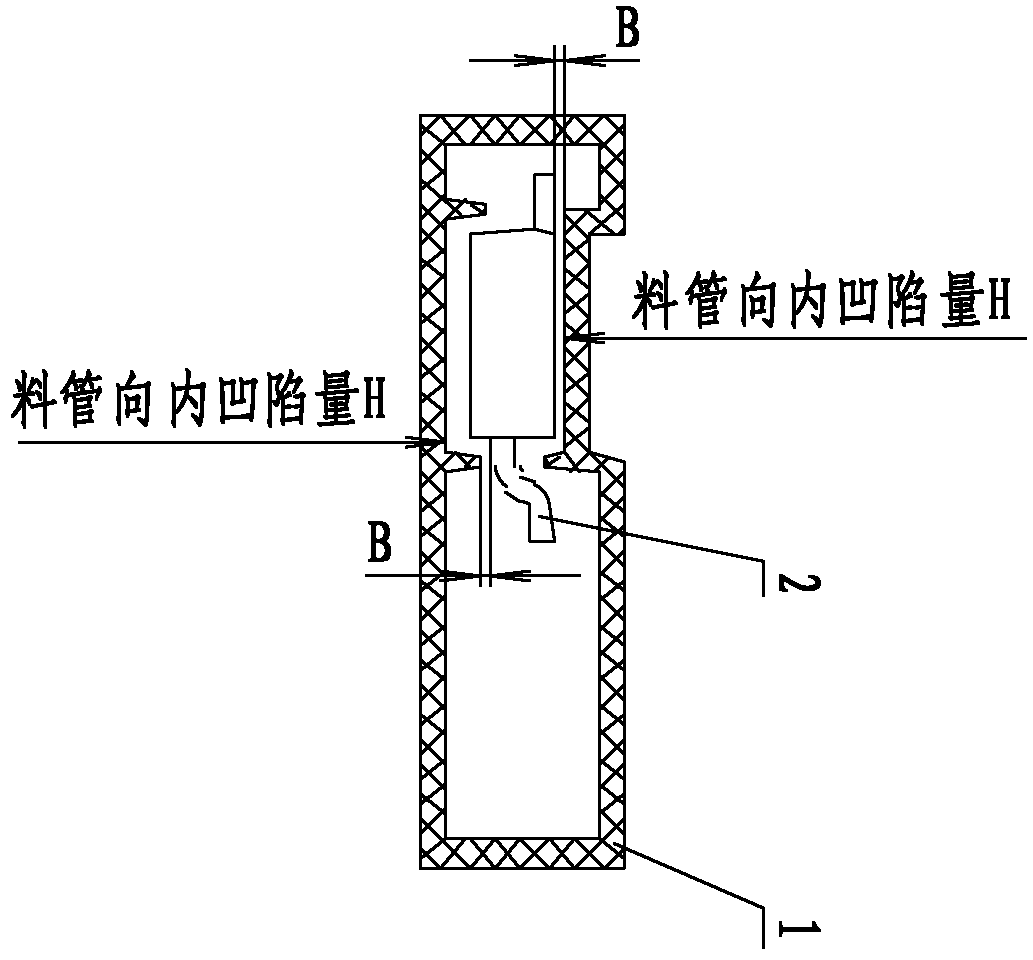 Automatic tabulating device for punching and forming lead frame with material tube expansion mechanism