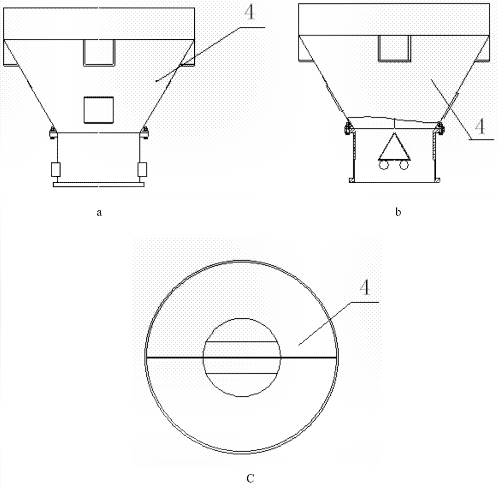 Fine material weighing hopper device