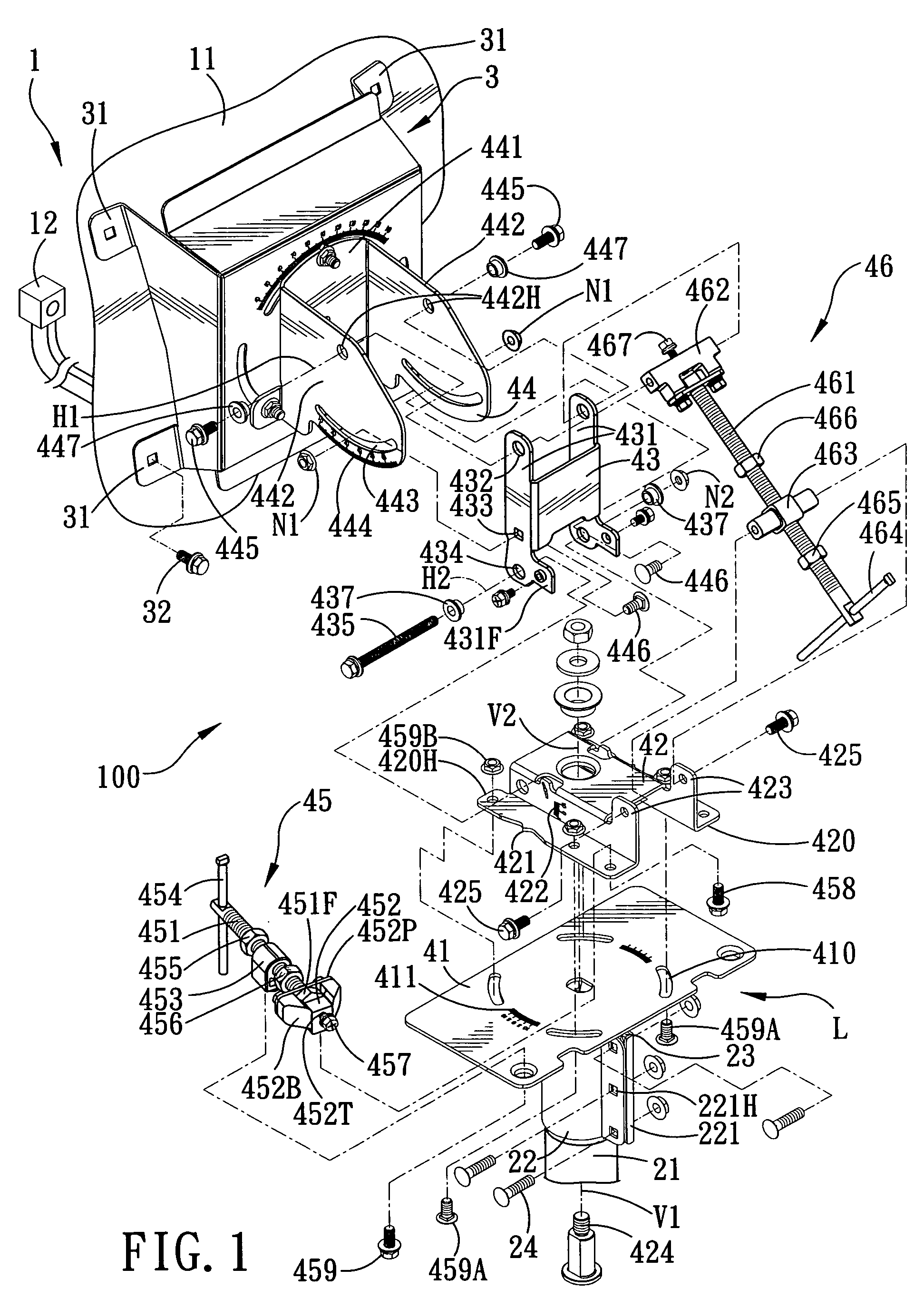 Orientation adjusting apparatus for a satellite antenna set with fine tuning units