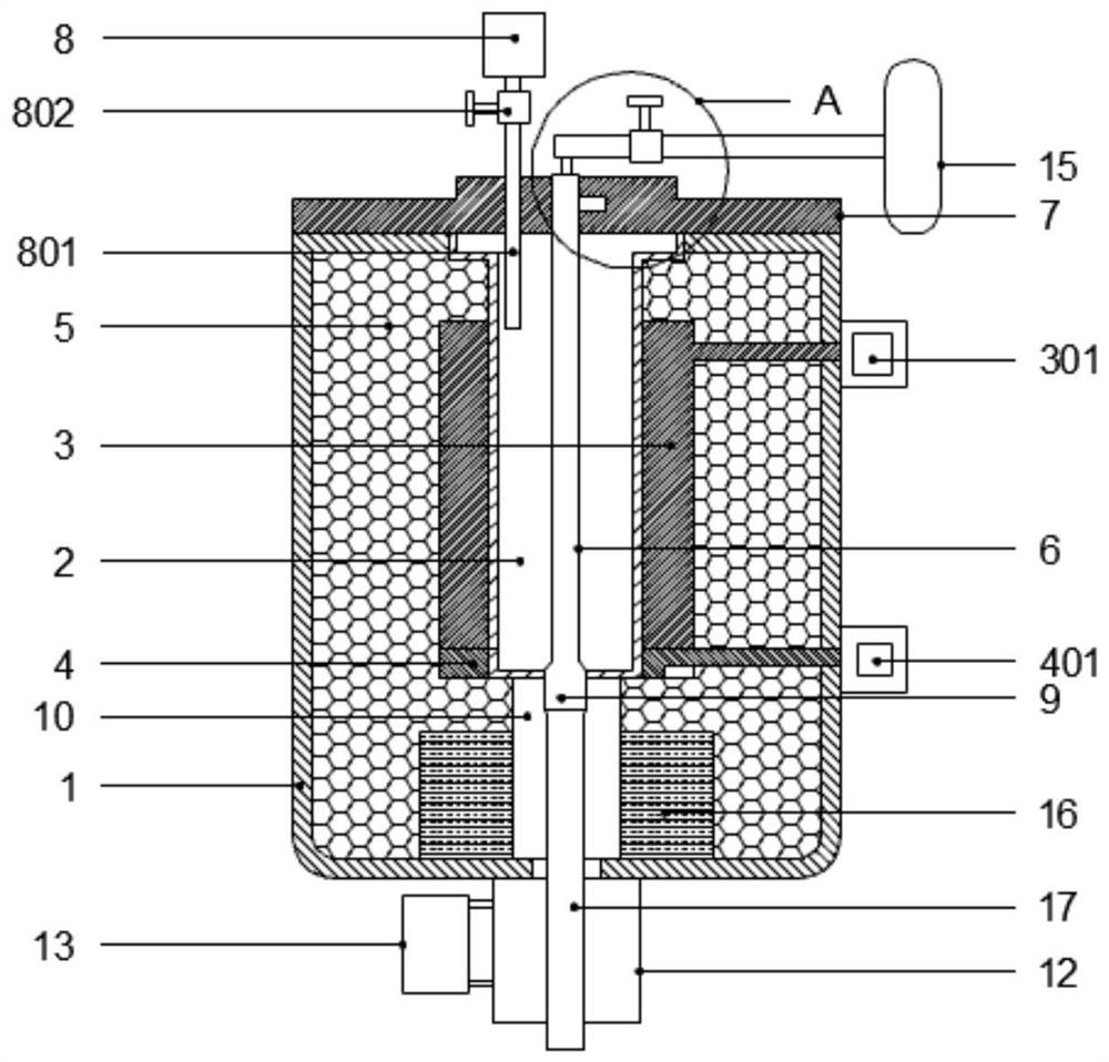 Multifunctional quartz glass continuous melting furnace