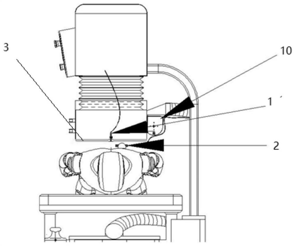 Active anti-scald heat insulation structure for automatic moxibustion machine