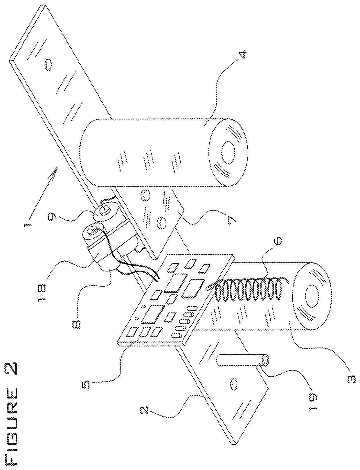 UAV-mounted dispersant device with electronic triggering mechanism