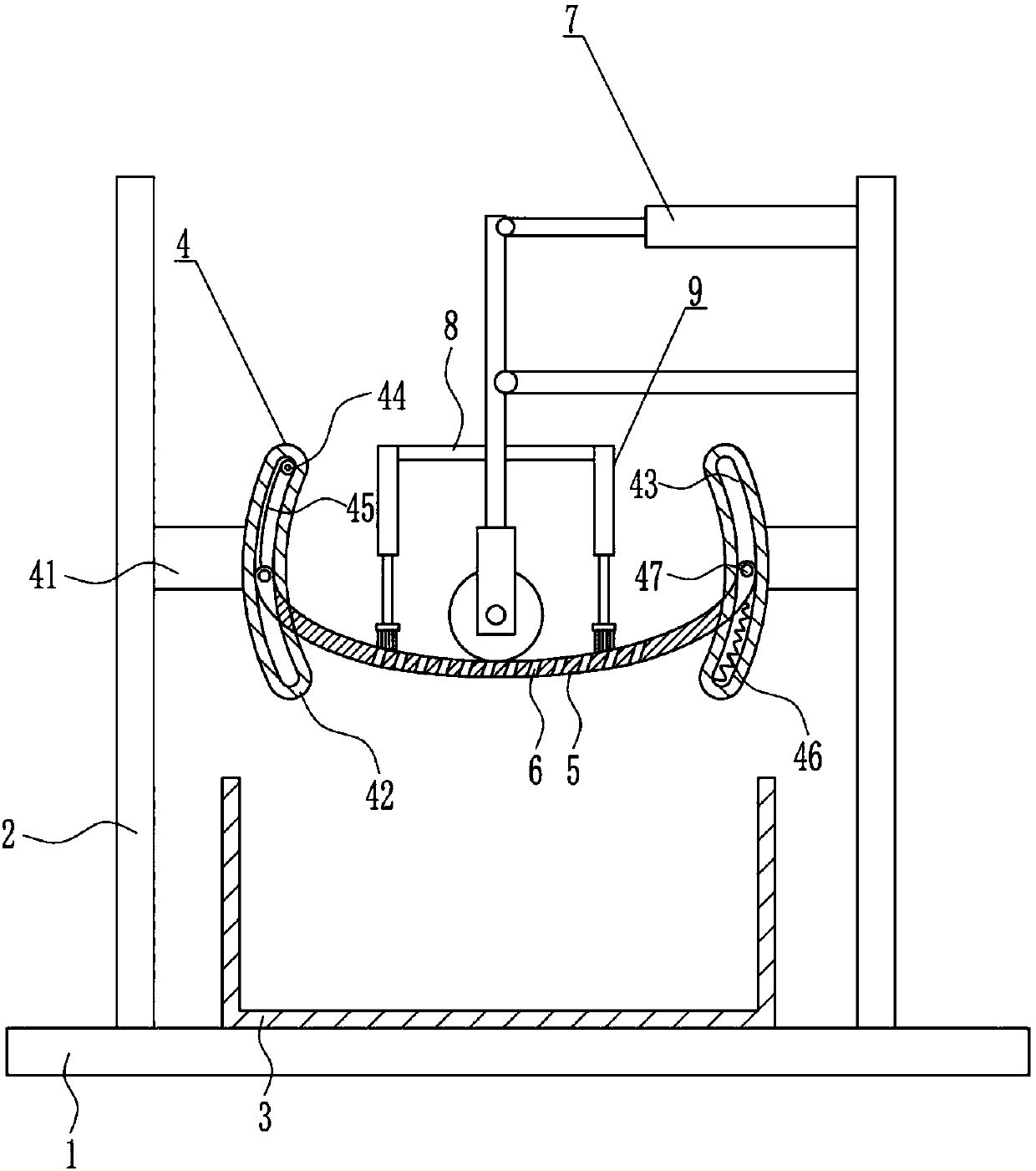 Wheat grinding device for food processing