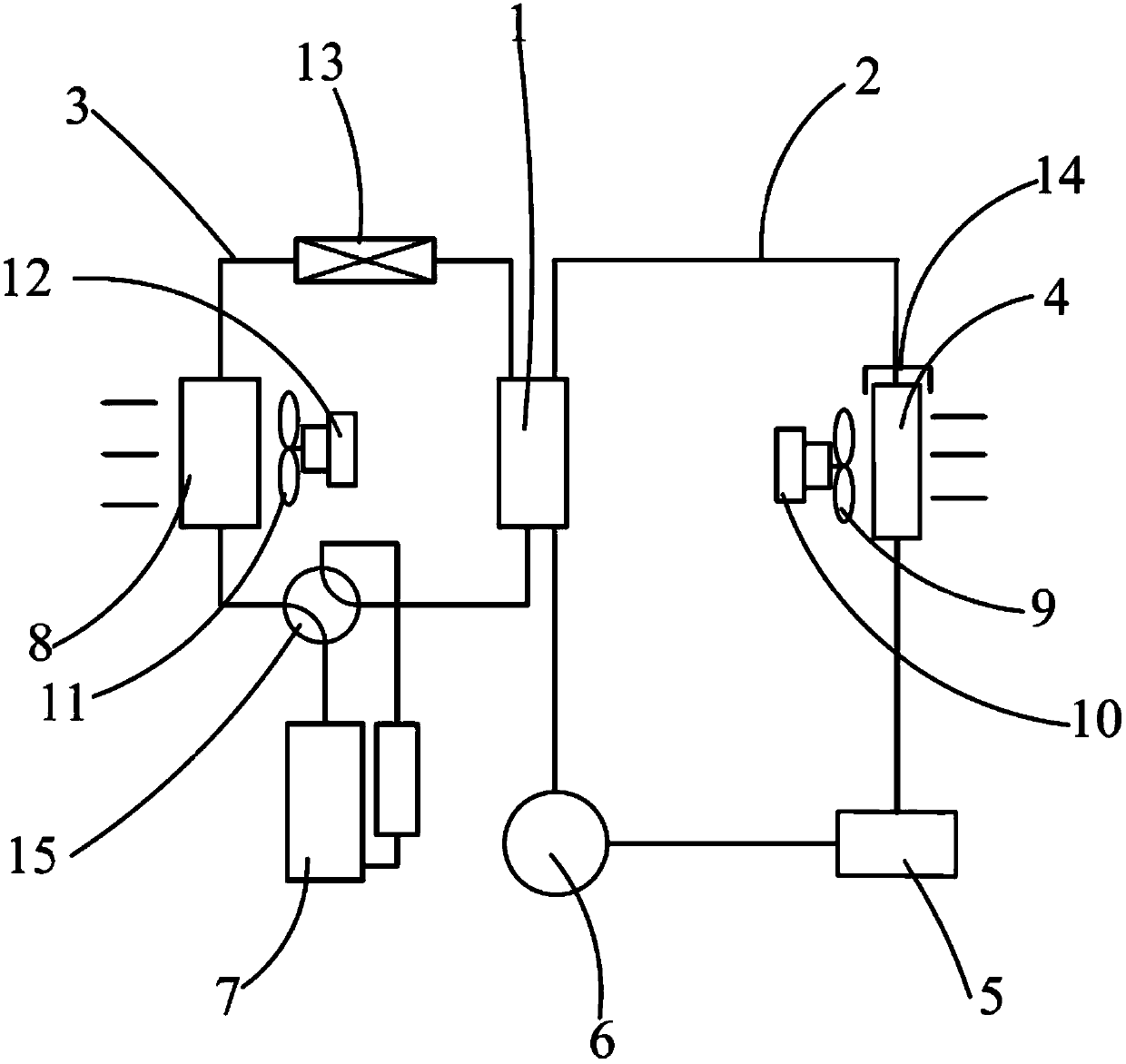 Cooling fan with sleeve heat exchange system