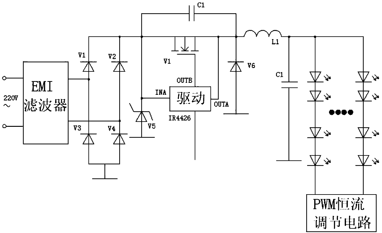 Bluetooth color-temperature-adjusting LED driving power supply