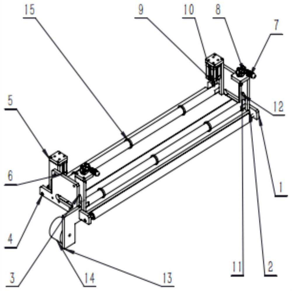 Film cutting assembly structure facilitating bag film lap joint