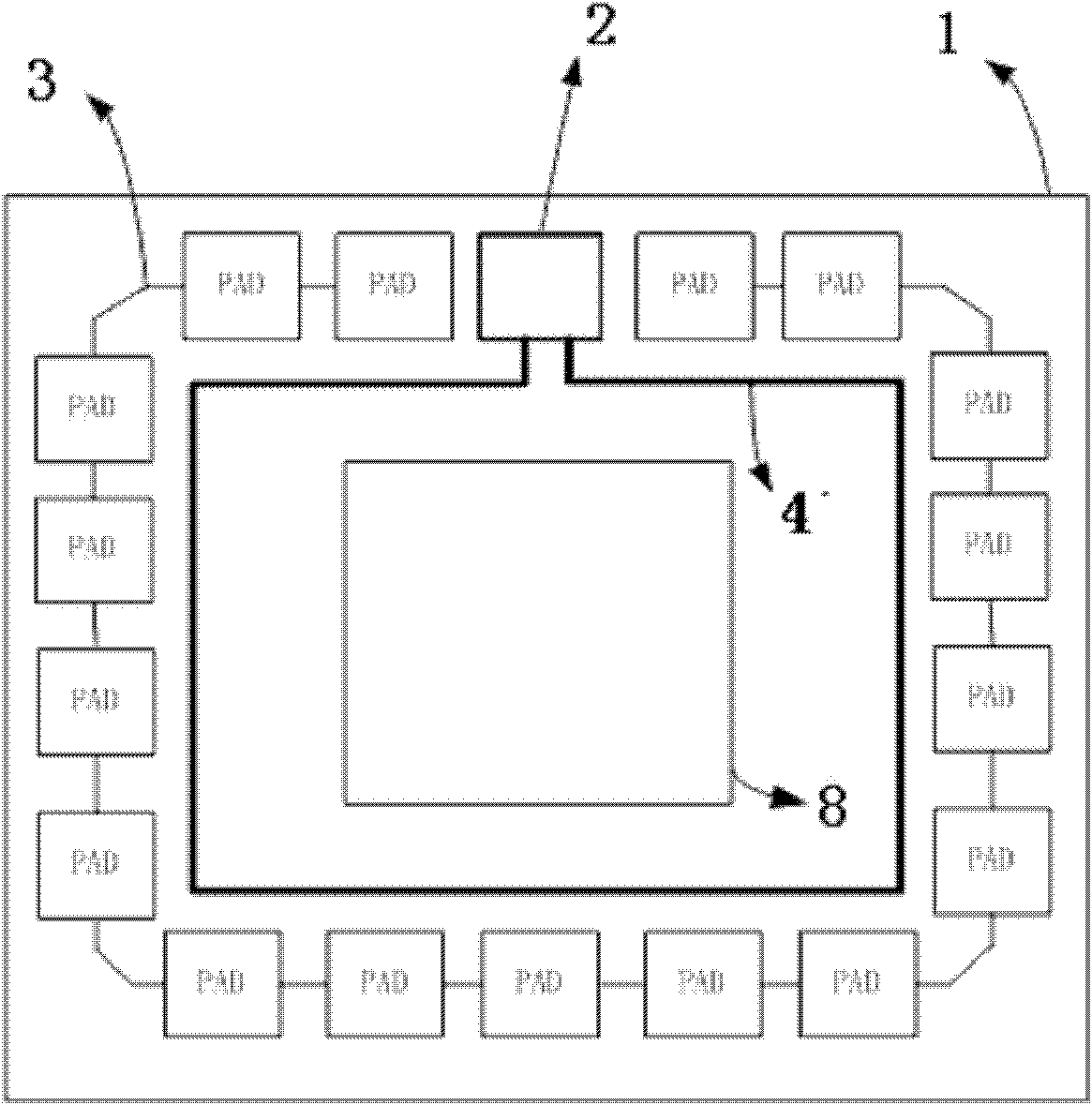 Chip with information identification and preparation method of chip