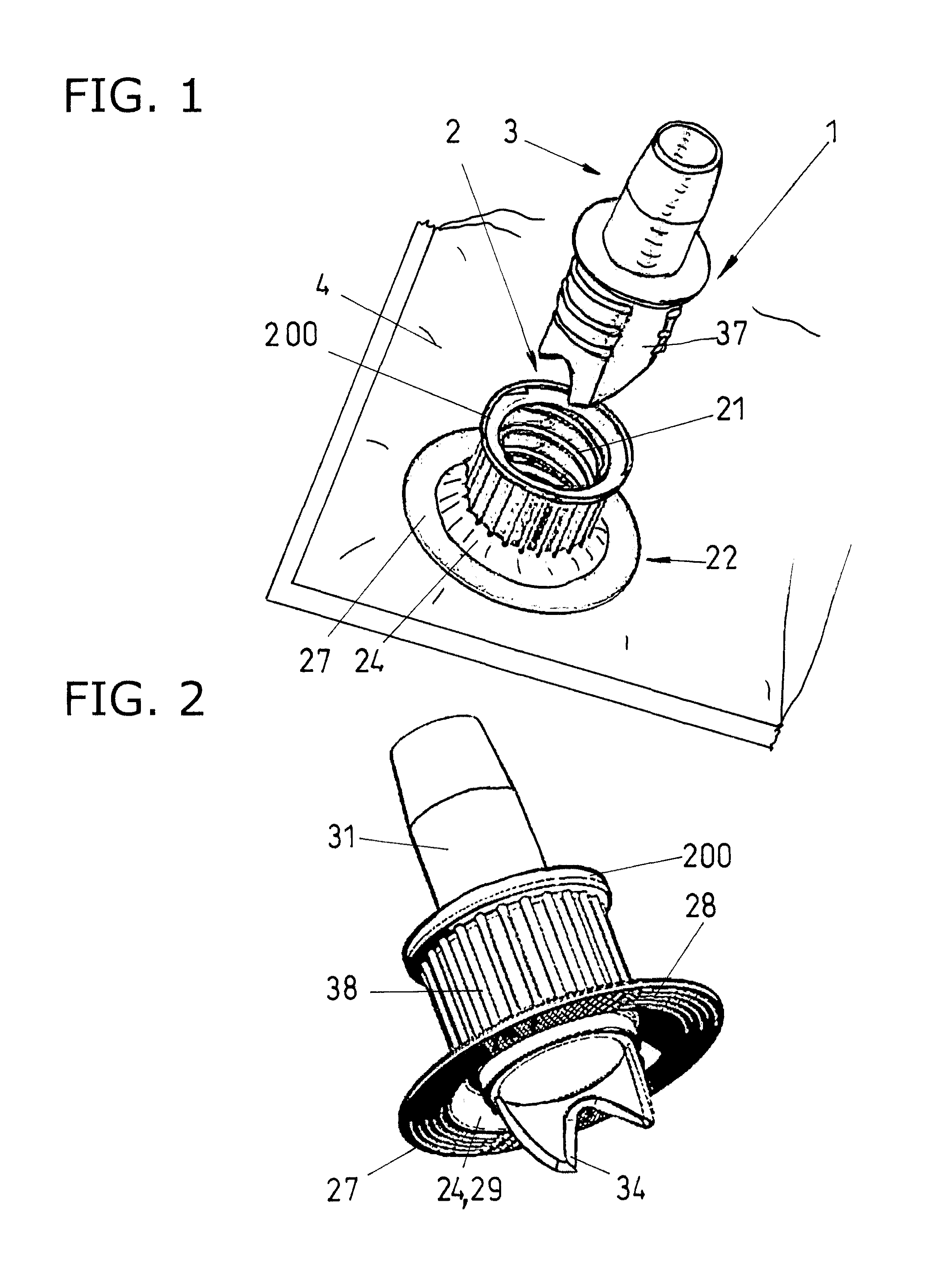 Closure with adapter