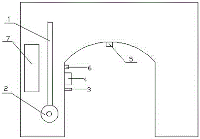 Intercepting device based on accumulated water in bridge aperture