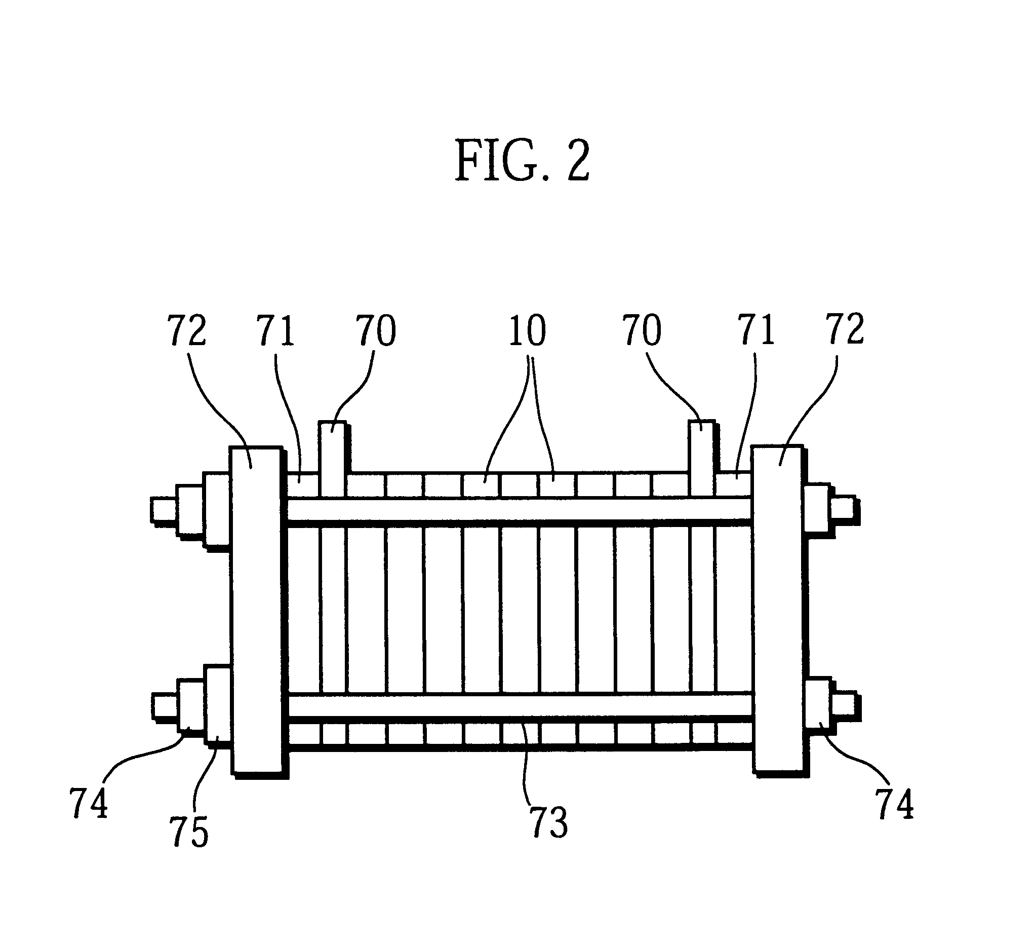 Fuel cell having water permeability adjustment capability