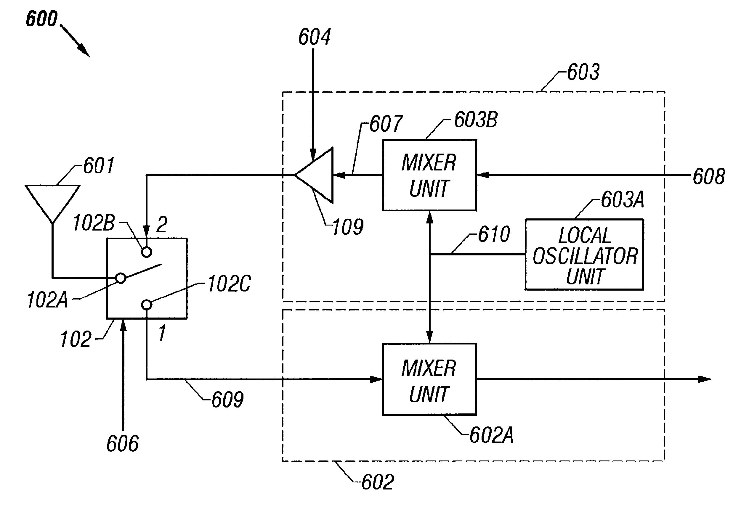 Apparatus and method to reduce power amplifier noise generation in a multiplexed communication system
