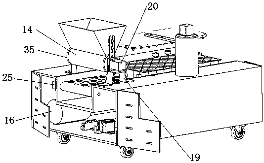 Automatic seedling raising device for spherical vegetable seeds